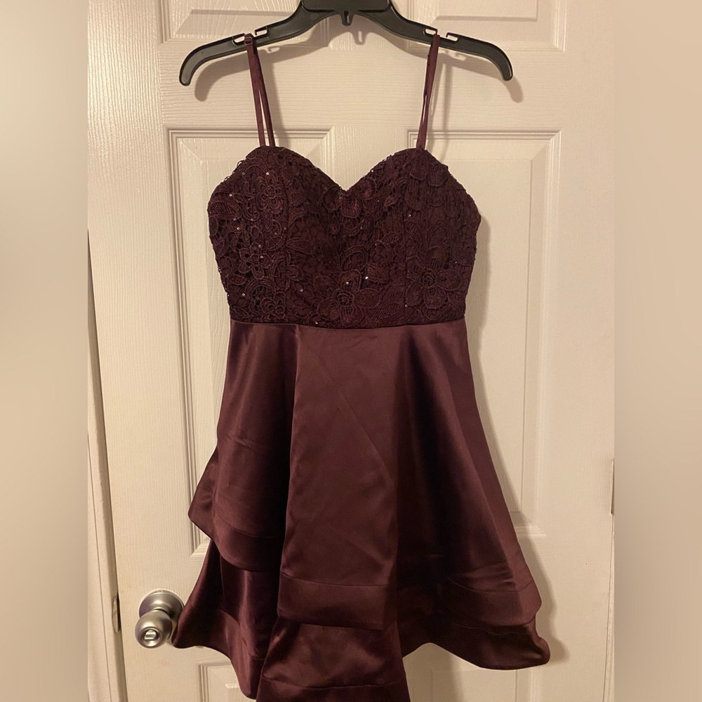 Plum Homecoming Dress